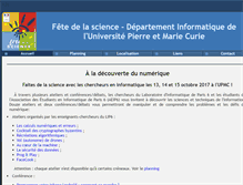 Tablet Screenshot of fetedelascience.lip6.fr